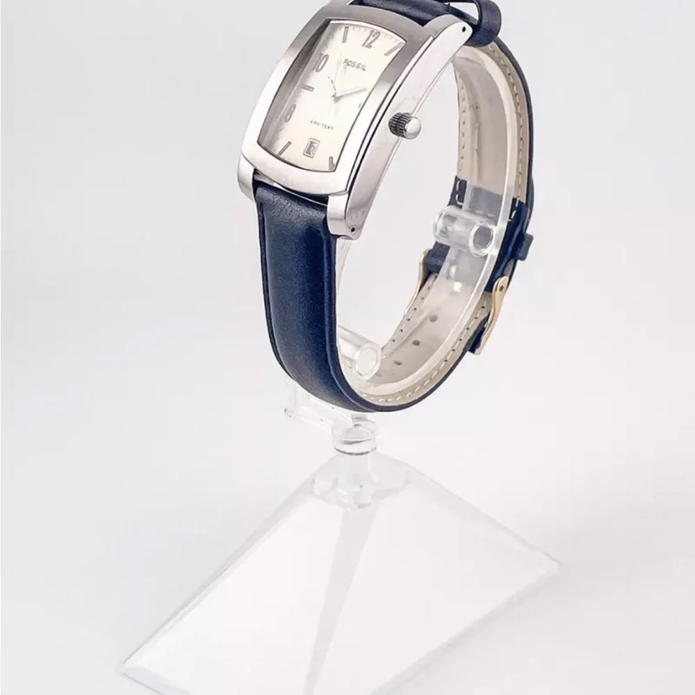 Fossil Arkitekt FS-2832 Genuine Leather Quartz Analog Vintage Watch Black Band